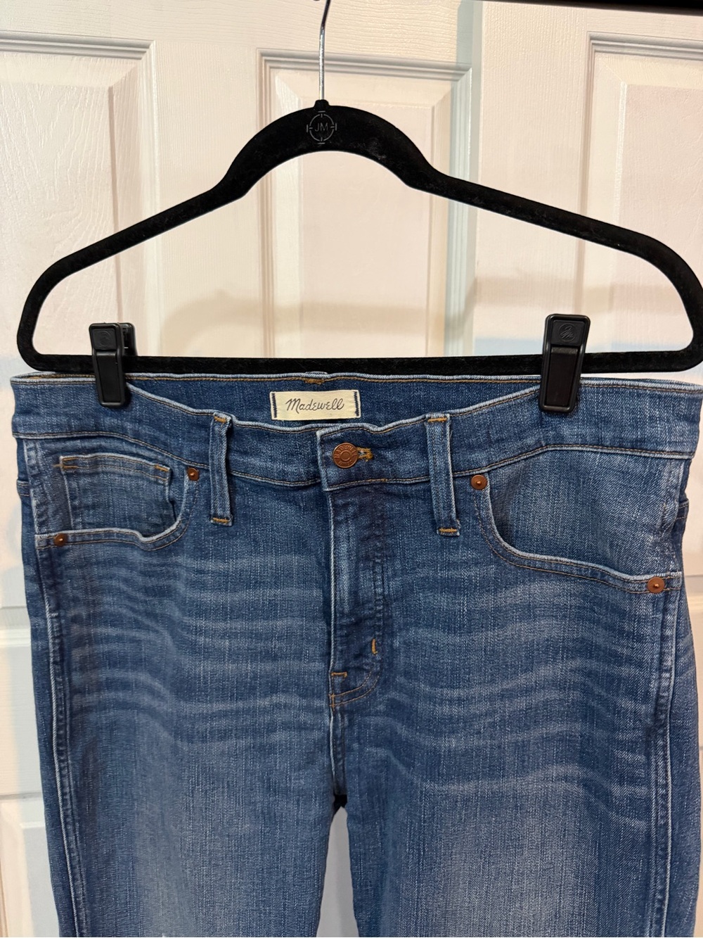 Madewell Women's High Rise Skinny Jeans in Mid Blue Wash